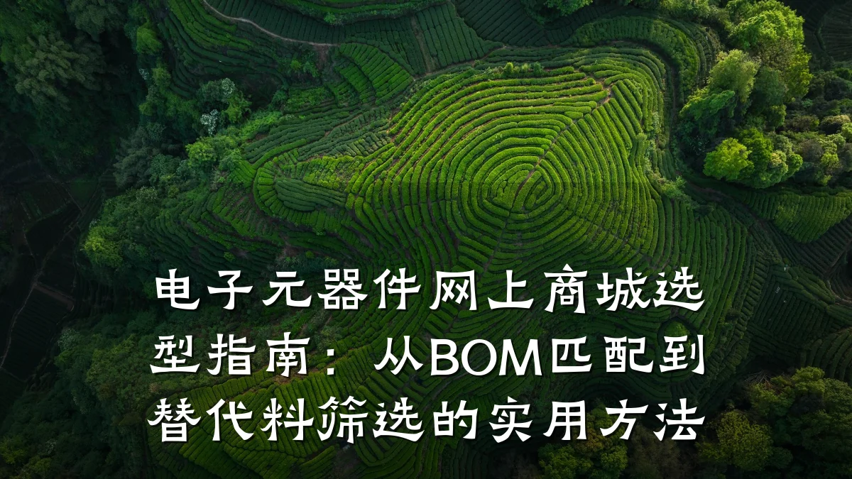 电子元器件网上商城选型指南:从BOM匹配到替代料筛选的实用方法