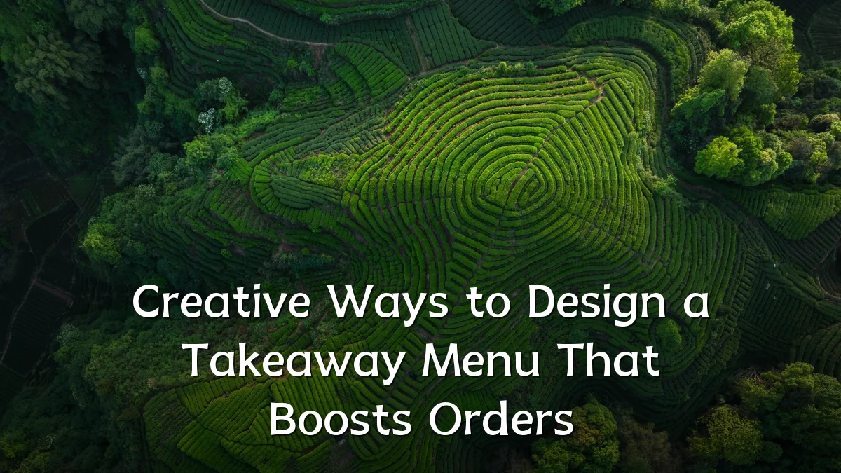Creative Ways to Design a Takeaway Menu That Boosts Orders