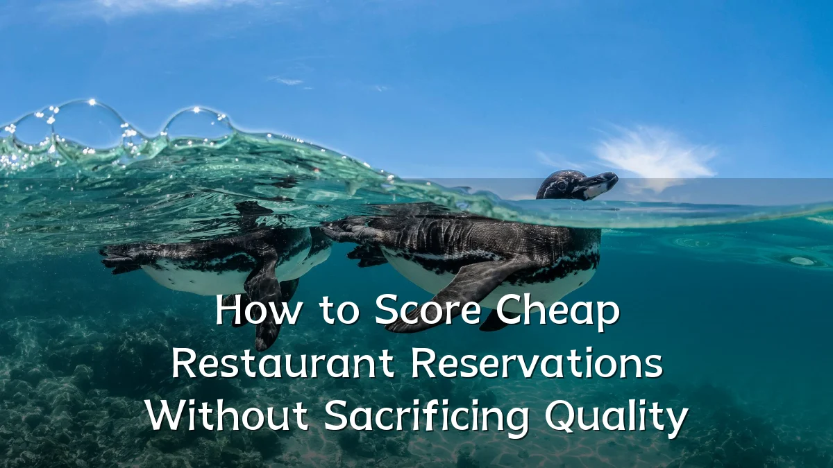 How to Score Cheap Restaurant Reservations Without Sacrificing Quality