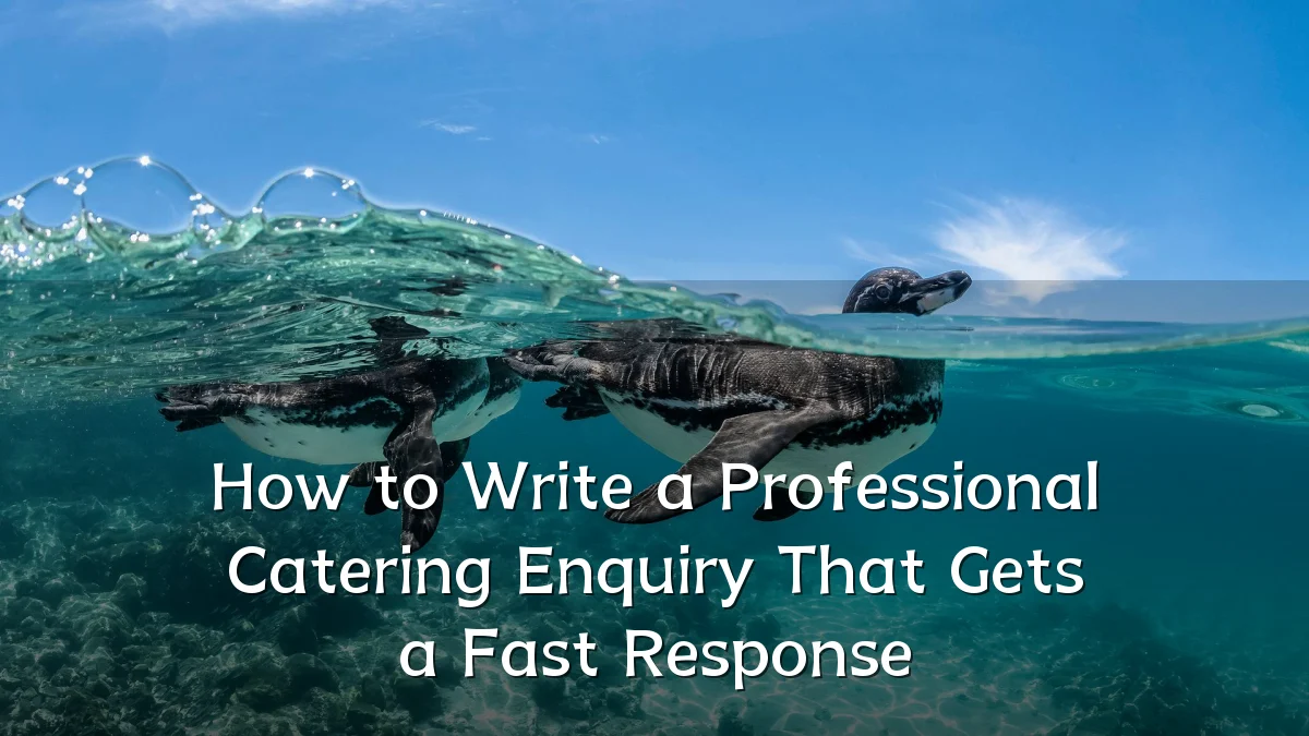 How to Write a Professional Catering Enquiry That Gets a Fast Response