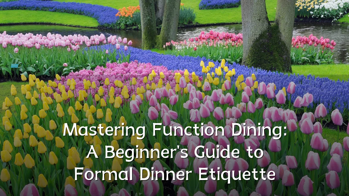 Mastering Function Dining: A Beginner's Guide to Formal Dinner Etiquette